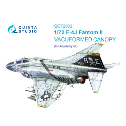 Quinta's studio's QC72032 - 1/72 F-4J vacuumed clear canopy for Academy model kit
