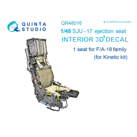 Quinta's studio's QR48016 - 1/48 SJU-17 ejection seat for F/A-18 family for Kinetic model kit