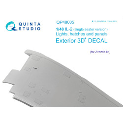Quinta's studio's QP48005 - 1/48 IL-2 (single seater) lights, hatches and panels for Zvezda model kit