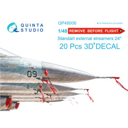 Quintas studio QP48006 - 1/48 Remove Before Flight standard external streamer 24