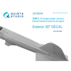 Quinta's studio's QP48008 - 1/48 IL-2 (single seater) reinforcement external stringers (All kits)