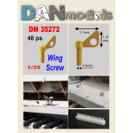 Dan Models 35272 - 1/35 Wing screw. German screw lock. Set 48 pcs. 3D scale model kit