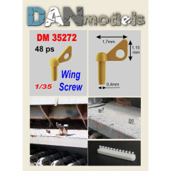 Dan Models 35272 - 1/35 Wing screw. German screw lock. Set 48 pcs. 3D scale model kit
