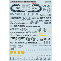 Print Scale PRS72-450 - 1/72 Grumman EA-6B Powlers Part 3 Wet Decals for aircraft model