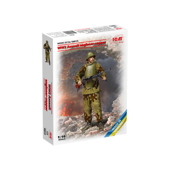 Sapper Pack Kit Icm Model Kits ICM 1:16 - WW2 Soviet Assault Engineer-Sapper For Adult ...