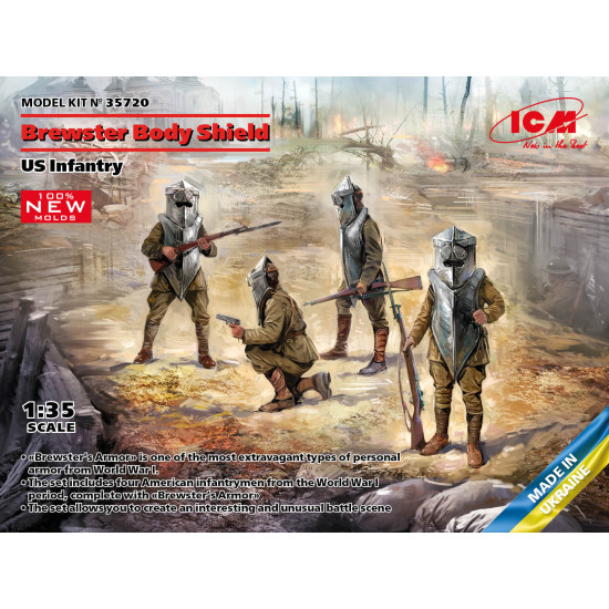 ICM 35720 - 1/35 Brewster Body Shield US Infantry, scale plastic model kit