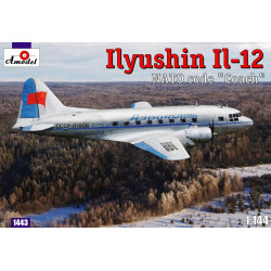 IL-12 'Coach' Soviet cargo aircraft (Ilyushin design bureau) 1/144 Amodel 1443