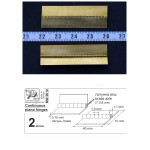 Mini World MW0010 - 1/32, 1/48, 1/72 Continuous piano hinges ( 2 pieces ) new