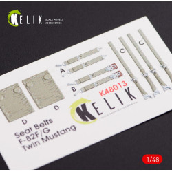 Us Stock Kelik K48013 - 1/48 Scale F-82 Twin Mustang Interior 3d Decals For Modelsvit Kit