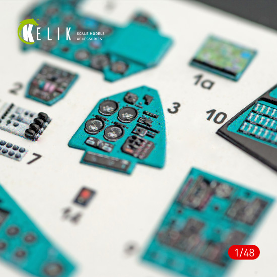 Kelik K48023 - 1/48 MI-24V interior 3D decals for scale model kit