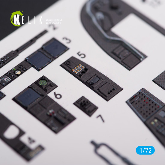 Kelik K72005 - 1/72 V-22 Osprey interior 3D decals for Hasegawa model kit