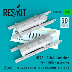Reskit RS35-0021 - 1/35 M272 - 2 Rail Launcher for Hellfire missiles (2 pcs)