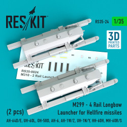 Reskit RS35-0024 - 1/35 M310 - 2 Rail Launcher for Hellfire missiles (2 pcs)