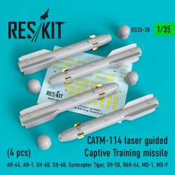Reskit RS35-0028 - 1/35 CATM-114 laser guided Captive Training missiles (4 pcs)