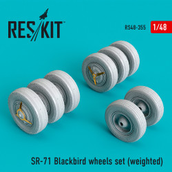 Reskit RS48-0355 - 1/48 SR-71 Blackbird wheels set (weighted), scale model kit