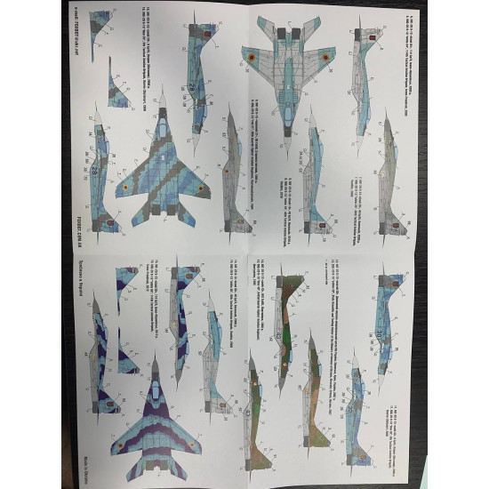 Foxbot 72-061 - 1/72 Ukrainian Fulcrums MiG-29 9-12 9-13 9-51 Scale Decal