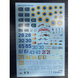 Foxbot 72-061 - 1/72 Ukrainian Fulcrums: MiG-29 (9-12, 9-13, 9-51) Scale Decal 