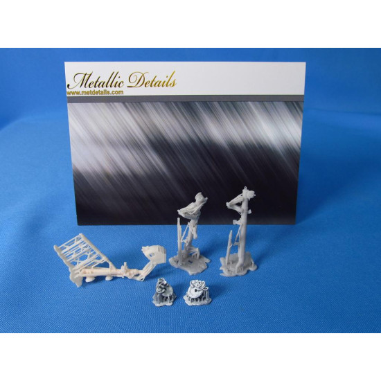 Metallic Details MDR48142 - 1/48 Su-27. Landing gears (for Great Wall Hobby kit)
