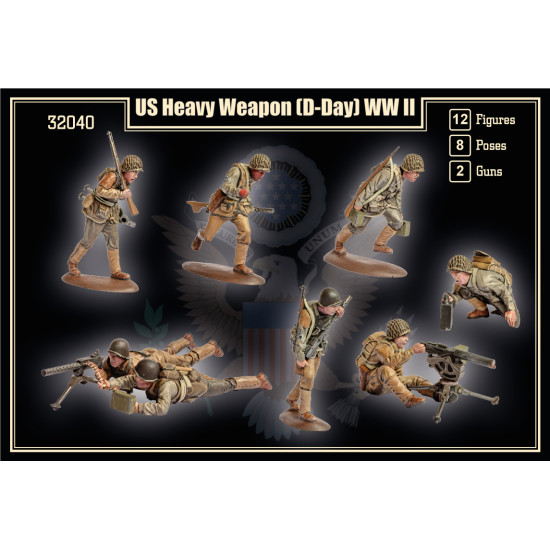 Mars Figures 32040 - 1/32 - US Heavy Weapon (D-Day) WWII scale plastic model kit