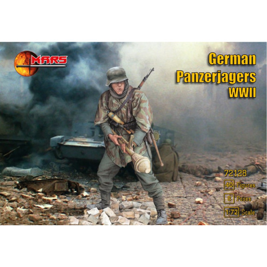 Mars Figures 72128 - 1/72 German Panzerjagers WWII, scale plastic model kit