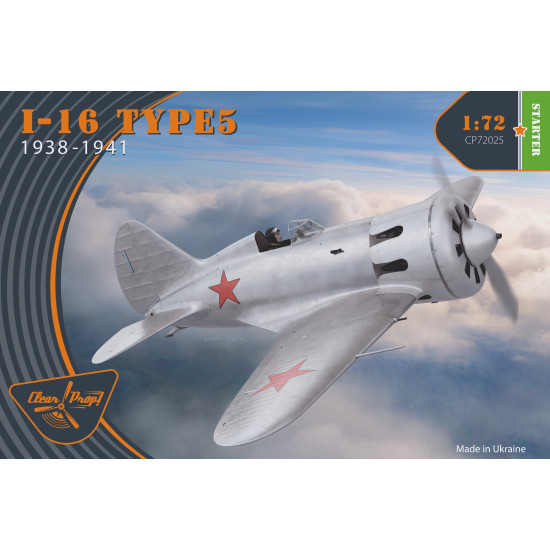 Clear Prop CP72025 - 1/72 I-16 type 5 (1938-1941), scale model kit