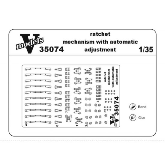 Vmodels 35074 - 1/35 - Ratchet Mechanism With Automatic Adjustment 35074