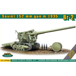 ACE 72560 - 1/72 Br-2 Soviet 152mm howitzer (WWII), scale plastic model kit