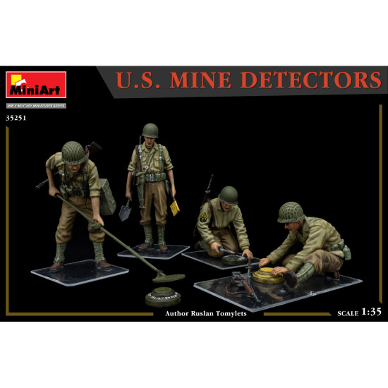 Miniart 35251 - 1/35 U.S. MINE DETECTORS, WWII Military Miniatures, 260x162x35