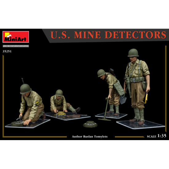 Miniart 35251 - 1/35 U.S. MINE DETECTORS, WWII Military Miniatures, 260x162x35