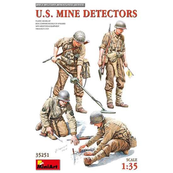 Miniart 35251 - 1/35 U.S. MINE DETECTORS, WWII Military Miniatures, 260x162x35