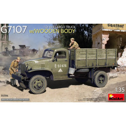 Us Stock Miniart 35386 - 1/35 G7107 1.5t 4x4 Cargo Truck W/Wooden Body, 386x240x60