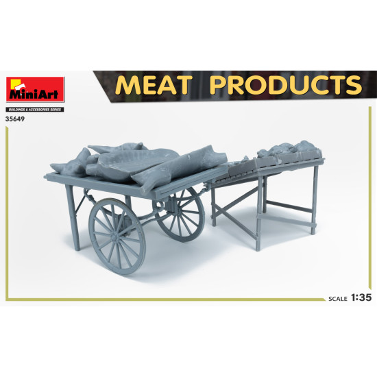 Miniart 35649 - 1/35 MEAT PRODUCTS scale model kit. Box size 260x162x35