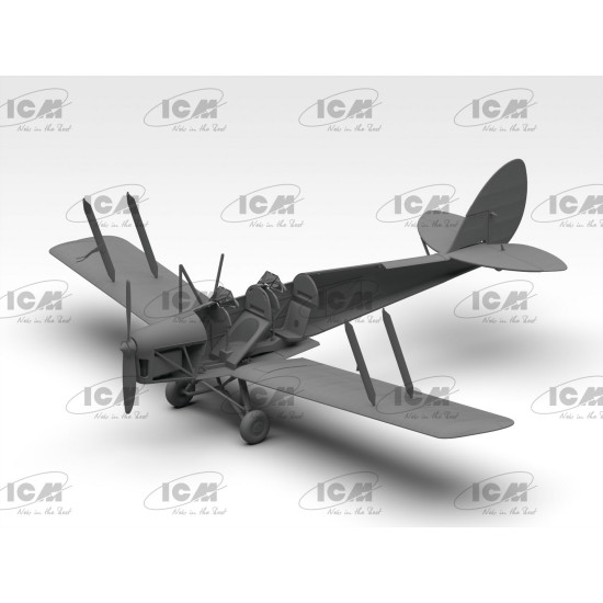 ICM 32038 - 1/32 DH. 82A Tiger Moth with bombs British WW2 training aircraft scale model kit