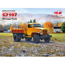 ICM 35598 - 1/35 G7107 Truck USA, scale plastic model kit (size: 77Х164 mm)