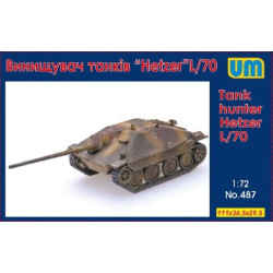 Unimodel 487 - 1/72 Tank hunter Hetzer L/70, scale plastic model kit