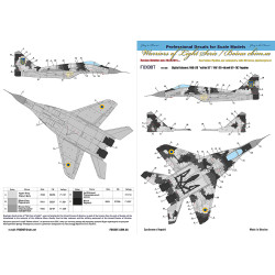 Foxbot 144-003 - 1/144 Digital falcons MiG-29 9-13 Ukrainian Air Forces decal