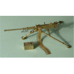 Browning, M2 Cal .50 Heavy Barrel, Flexible Mount Tripod machine gun Brass 1/72 Mini World 7217