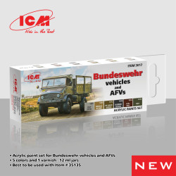 ICM 3017 Acrylic paint set for Bundeswehr vehicles and AFVs