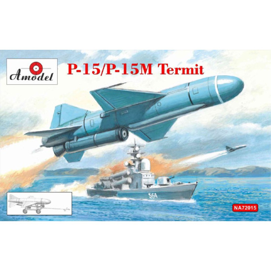 Amodel NA72015 - 1/72 Anti-ship missile P-15/P-15M Termite, scale model kit