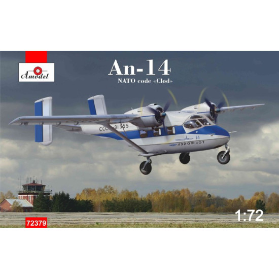 Amodel 72379 - 1/72 Light transport aircraft An-14 NATO code Clod scale model kit