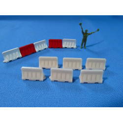 Metallic Details MDR7257 - 1/72 Water filled barriers, scale resin model
