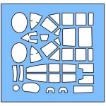 Dan Models 48122 - 1/48 Painting Masks for Petlyakov Pe-2 scale model kit