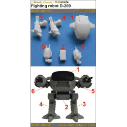 Metallic Details MDR48150 - 1/48 Fighting robot D-209, 3D-printed , scale model