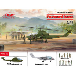 ICM 48303 - 1/48 - Forward base Bronco OV-10A and Cobra AH-1G and pilots