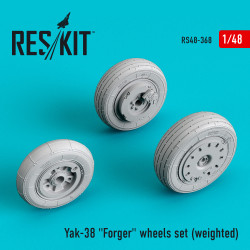 Reskit RS48-0368 - 1/48 Yak-38 Forger wheels set (weighted) scale model kit