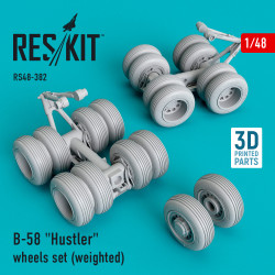 Reskit RS48-0382 - 1/48 B-58 Hustler wheels set weighted scale model kit