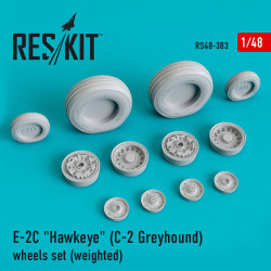 Reskit RS48-0383 - 1/48 E-2C Hawkeye C-2 Greyhound wheels set weighted
