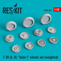 Reskit RS48-0385 - 1/48 T-38 (A, B) Talon l wheels set (weighted) scale model