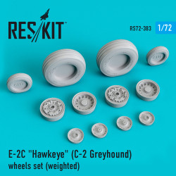 Reskit RS72-0383 - 1/72 E-2C Hawkeye C-2 Greyhound wheels set weighted