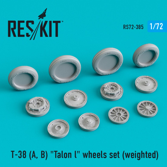 Reskit - 1/72 RS72-0385 T-38 A B Talon l wheels set weighted scale model kit